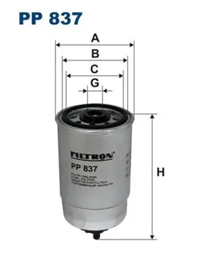 Fuel filter spin pp - spin-on,